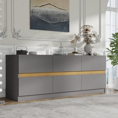 6 Drawer Dresser Long Dresser