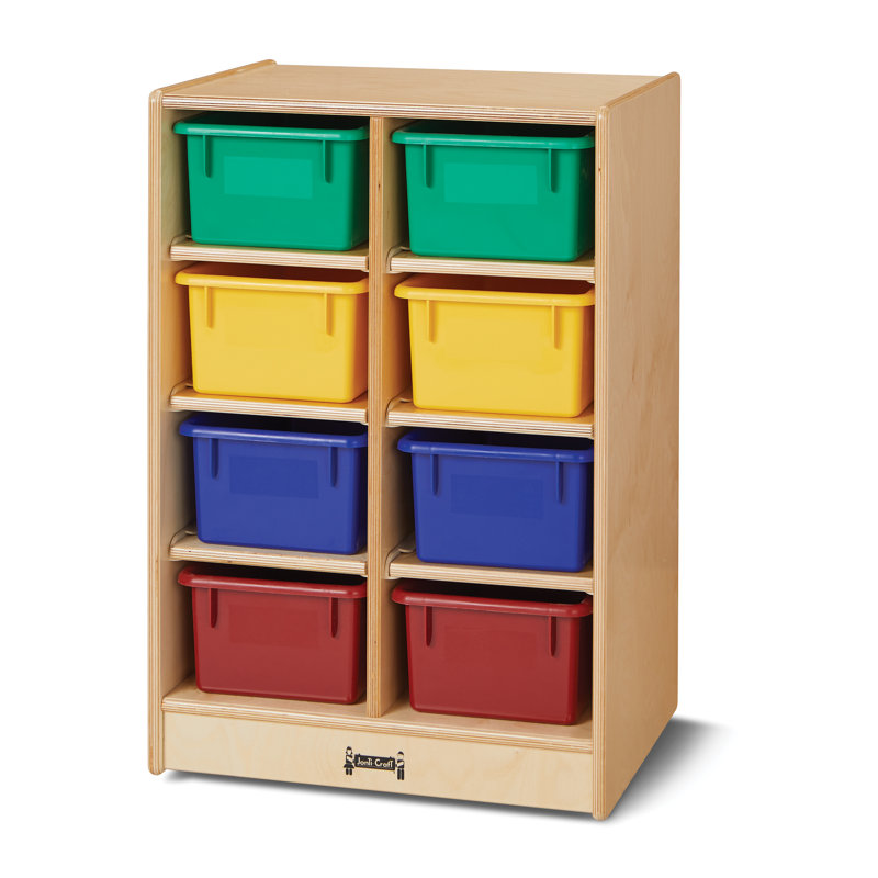 Unité mobile à 8 casiers Jonti-Craft®, Coloré, Standard