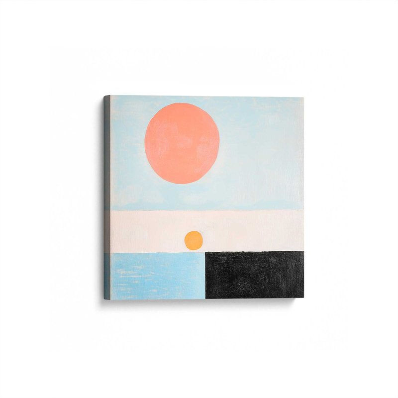 Impression sur toile Colorblock Sunset II par Walker Noble, H 12 po x l 12 po