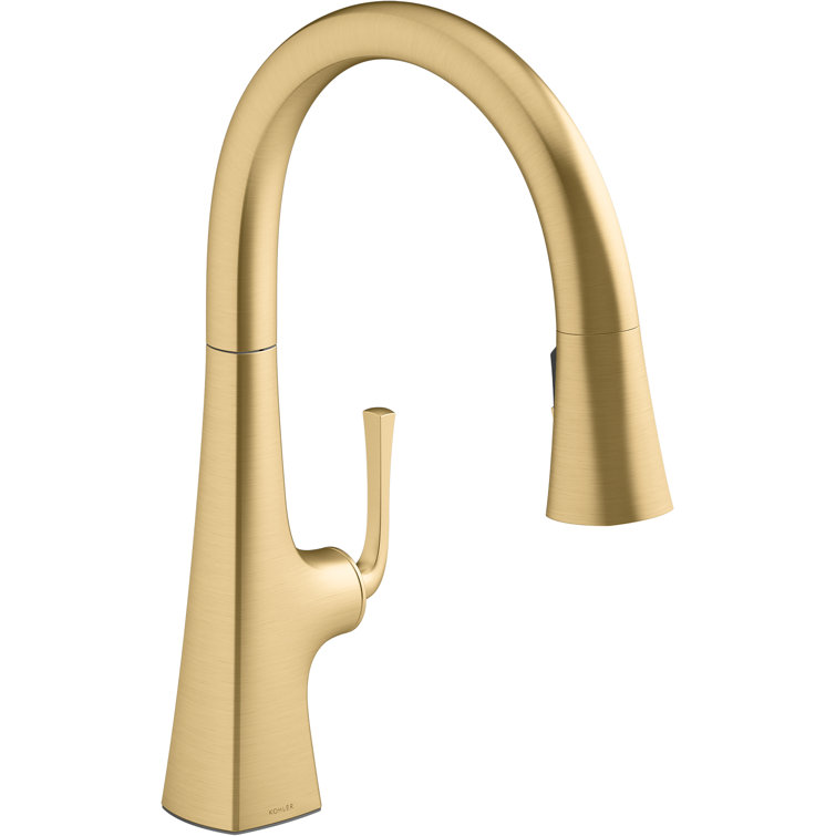 Graze Touchless Pull-Down Kitchen Sink Faucet with Voice Activation and Three-Function Sprayhead