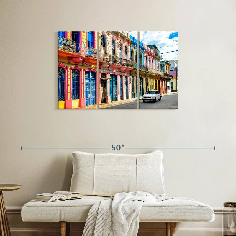 Collection Lilie Cuba Fuerte - Façades colorées, H 24 po x l 38 po
