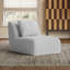 Canapé de luxe 1 place sans nuage avec coussins et siège profond pour fauteuil de nuage en mousse à mémoire de forme (gris, simple)-1071201779