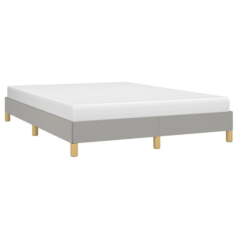 Koleigh Bed, Double (4'6), Light Grey/Gold