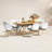 Anautica 6 - Person Wood Patio Dining Set with Oval Table