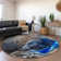 Premium Machine Washable Cerrito AMF503 Navy Rug
