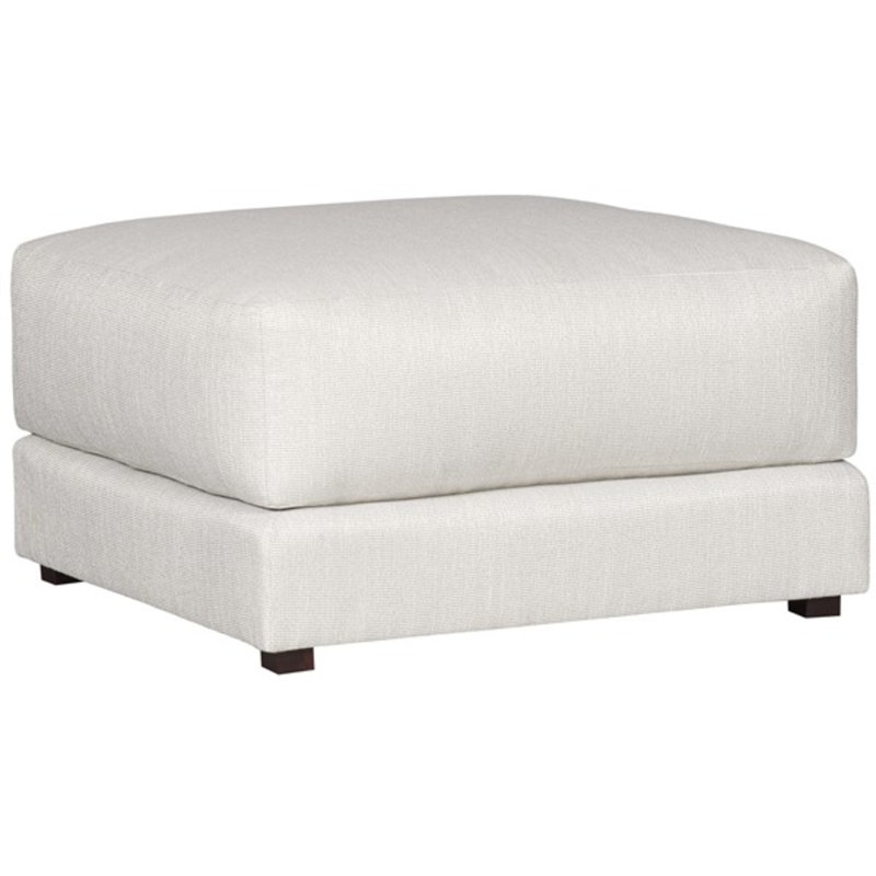Dove Square Ottoman, Callaloo Cotton Polyester Blend