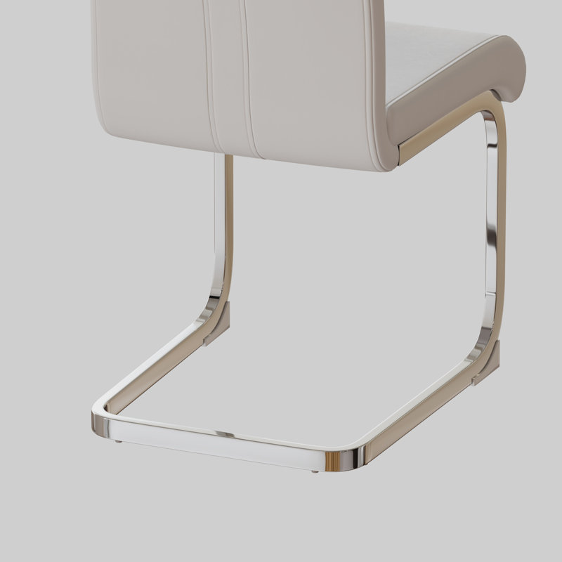 Chaises de salle à manger modernes, chaise d'appoint rembourrée à haut dossier en similicuir, chaise de bureau, chaises de salle de conférence