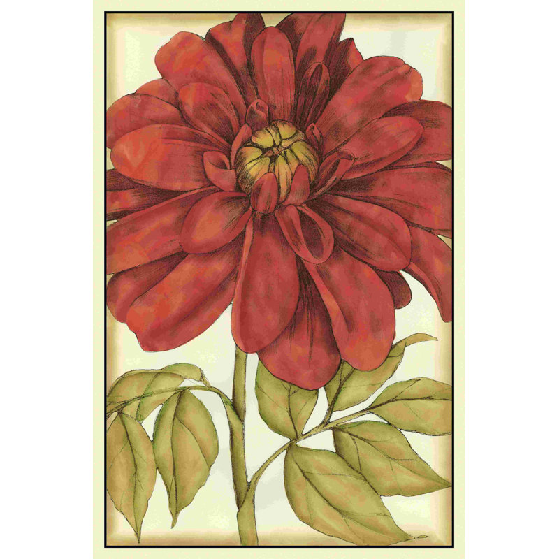 " Ruby Blooms III " by Jennifer Goldberger, 18" H x 12" W  