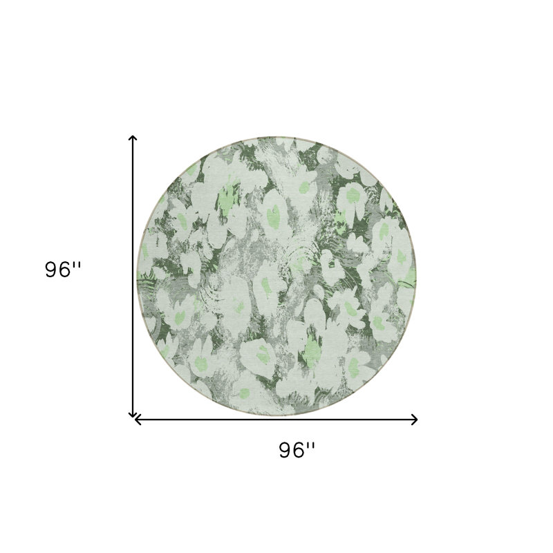 Tapis d'intérieur rond 8 po