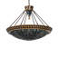 38" Wide Fleur-De-Lis Inverted Pendant