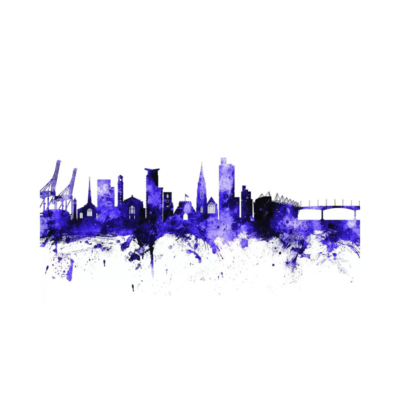 Southampton, England Skyline by Michael Tompsett - Wrapped Canvas Print, 30.48cm H x 45.72cm W x 1.91cm D