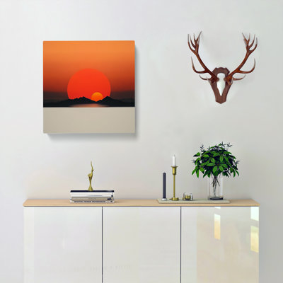 Japanese Sunset Minimalism - No Frame Print