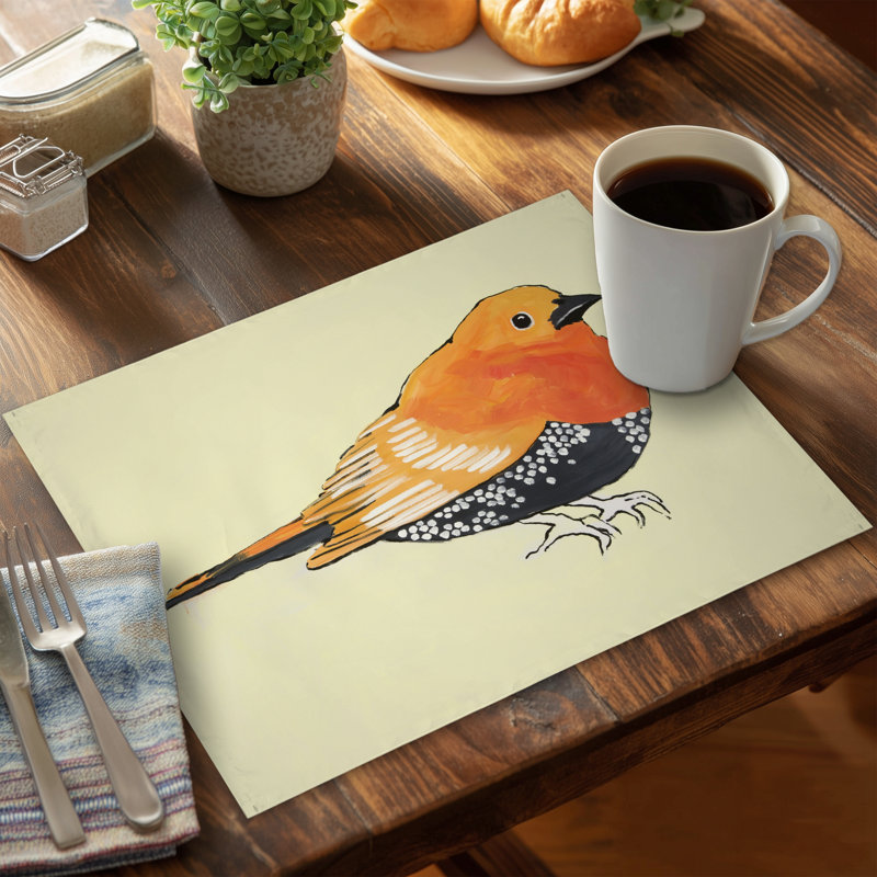 Napperon Little Orange Bird
