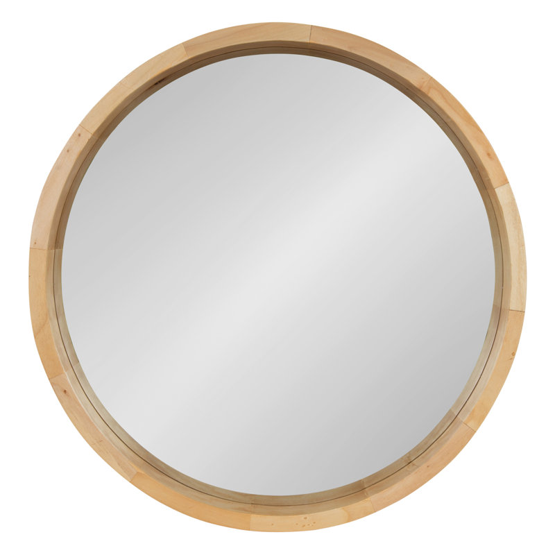 Loftis Solid Wood Mirror, Natural, 30" x 30"