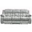 Canapé et causeuse inclinables gris Stonic