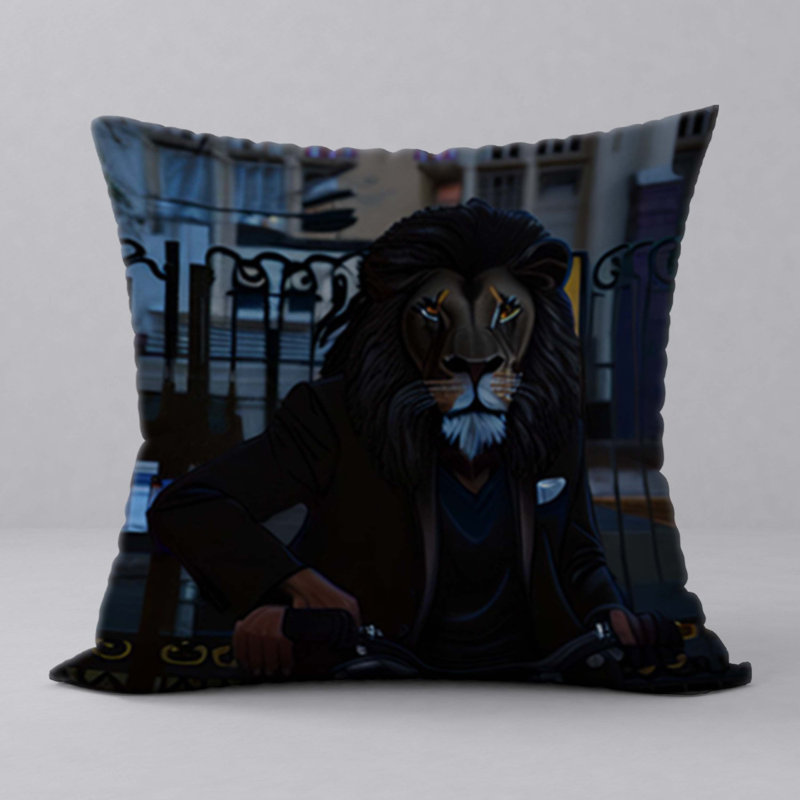 Reversible Throw Pillow, 22"x22"