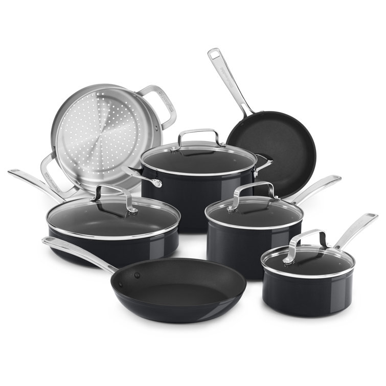 BergHOFF Gem 5pc Nonstick Cookware Set, Black