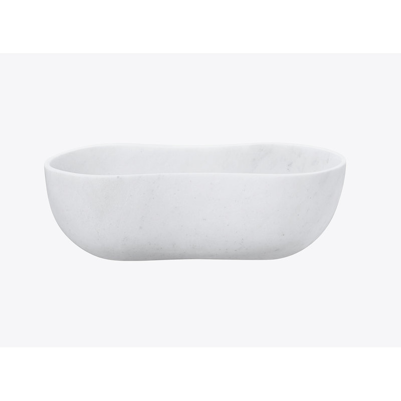 Bathroom Vessel Sink With Pre-Drilled Drain Hole, White