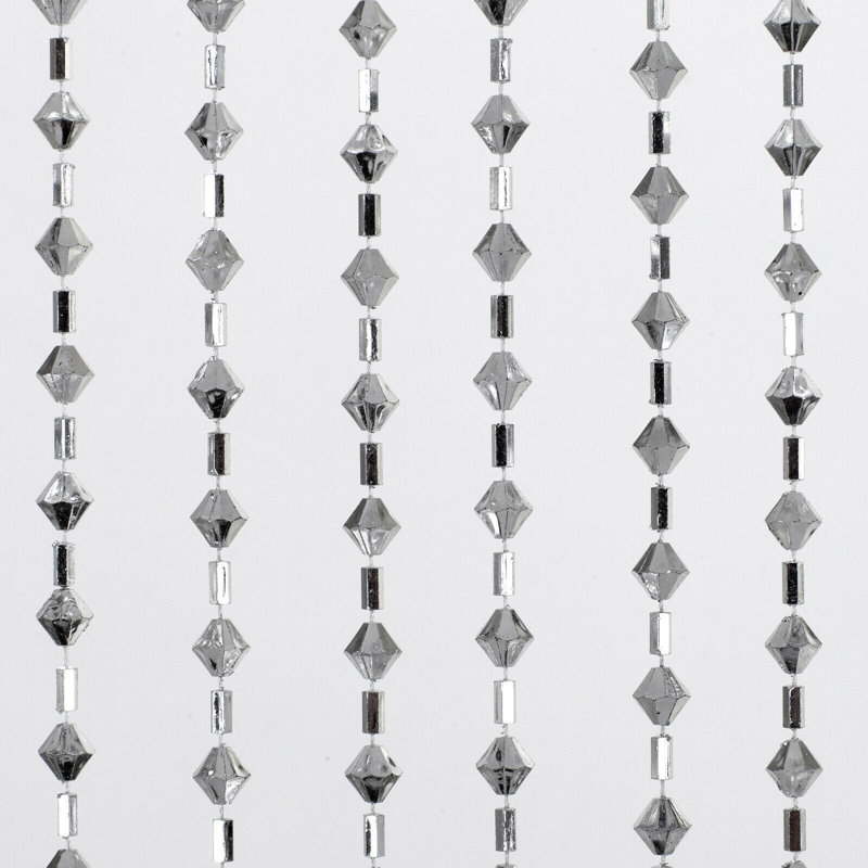 Grayce Room Darkening Curtain Single Panel, Silver