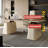 Rectangular Solid Wood Electric Lifting Desk-912987469