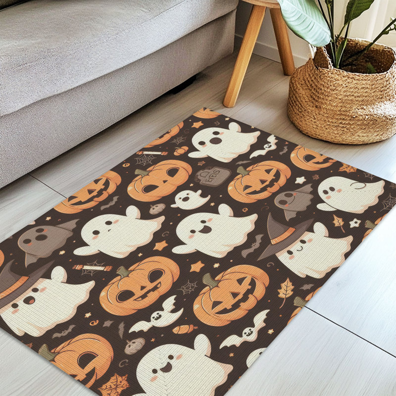 Tapis tressé Spooky Harvest, Rectangulaire 3 pi x 5 pi