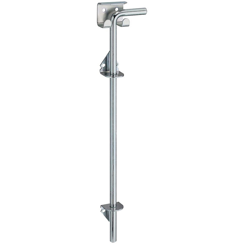 Boulon de canne, Plaqué zinc, H 25 po x l 3,5 po x P 2,25 po