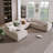129" Extra-Wide Modular Sectional Sofa - 7-Seater Diamond Weave Polyester-1484303566