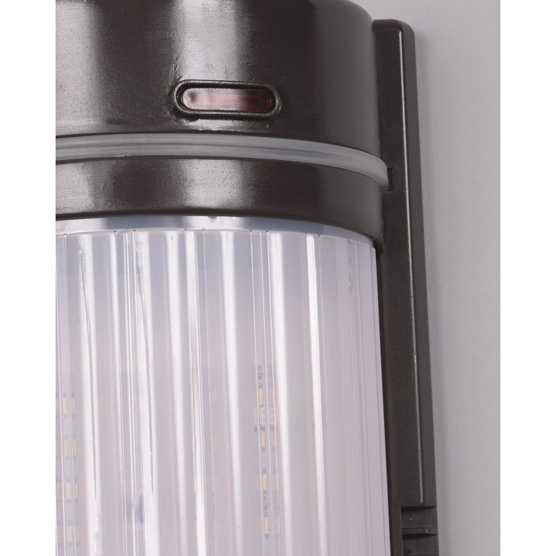 Bronze Polycarbonate LED Outdoor Security Sconce