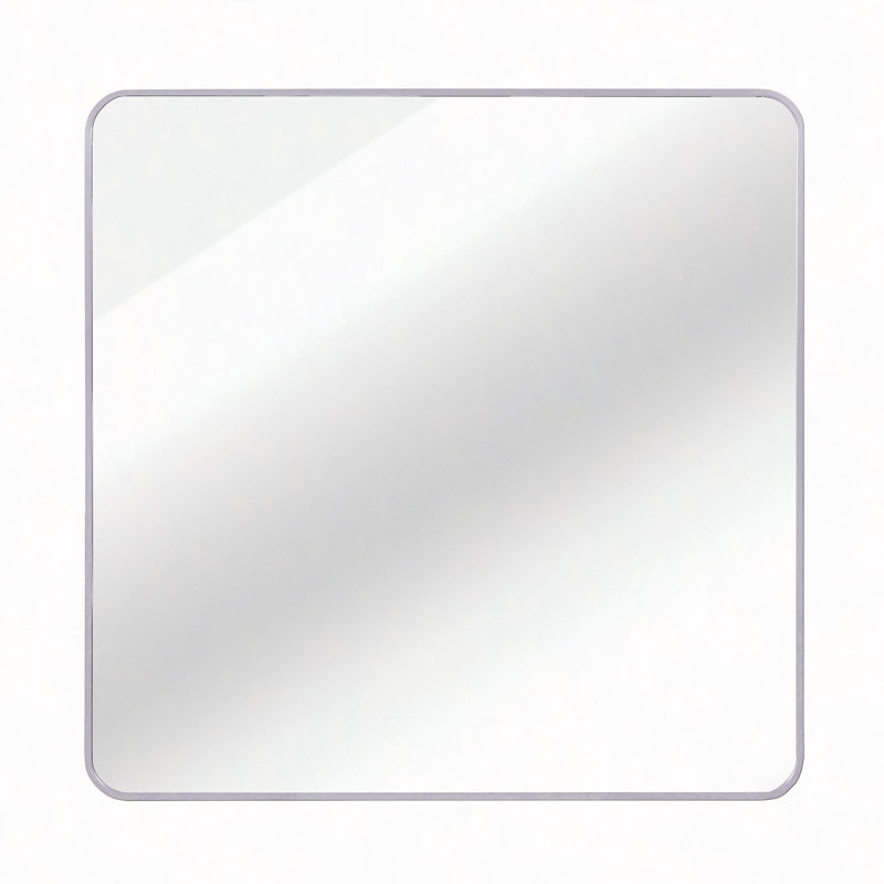 Miroir de salle de bain 30 po x 30 po, 30" x 30", Argent argent, Carrée