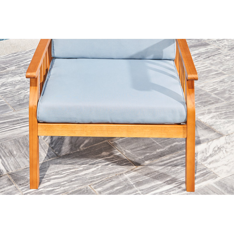 Chaise de patio avec coussins Saiqa