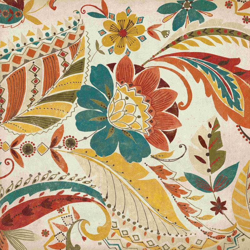 Boho Paisley Spice I, H 36 po x l 36 po