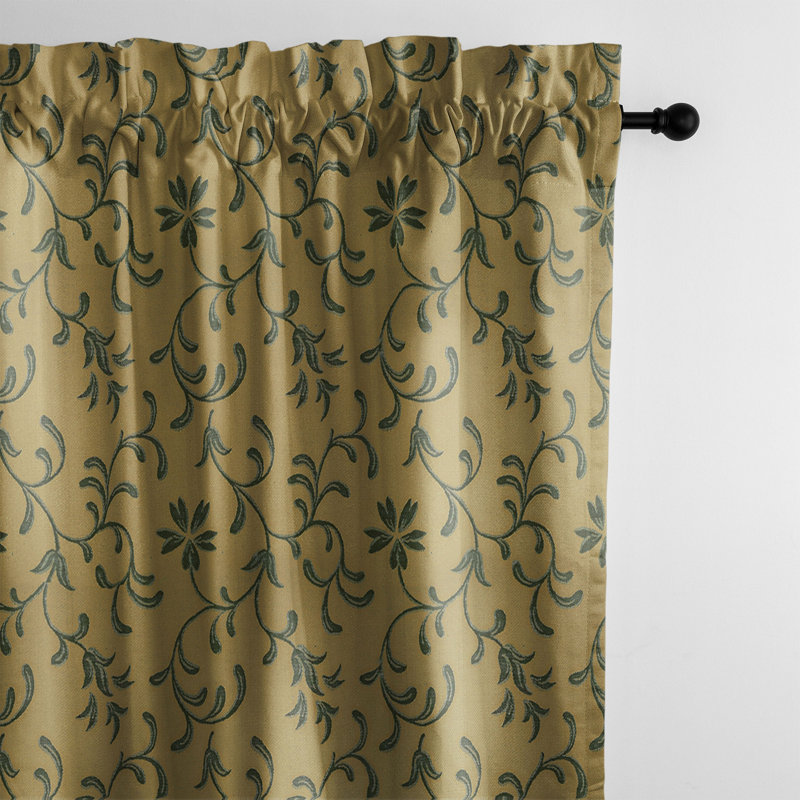 Milli 2 Piece Cotton Blend Curtain Set, 132" H x 50" W
