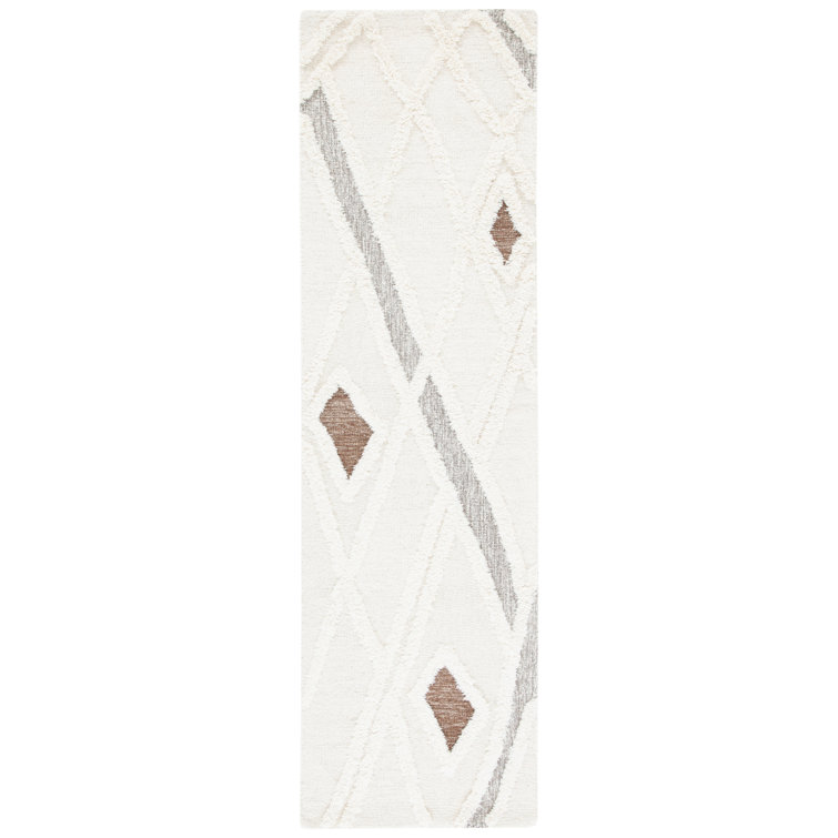 Adleigh Striped Wool Hand Tufted Area Rug