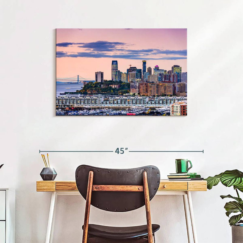Hannes Jersey City Skyline, H 24 po x l 36 po