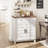 Farmhouse Storage Cabinet, 3-Tiers Adjustable Shelf-1473186916