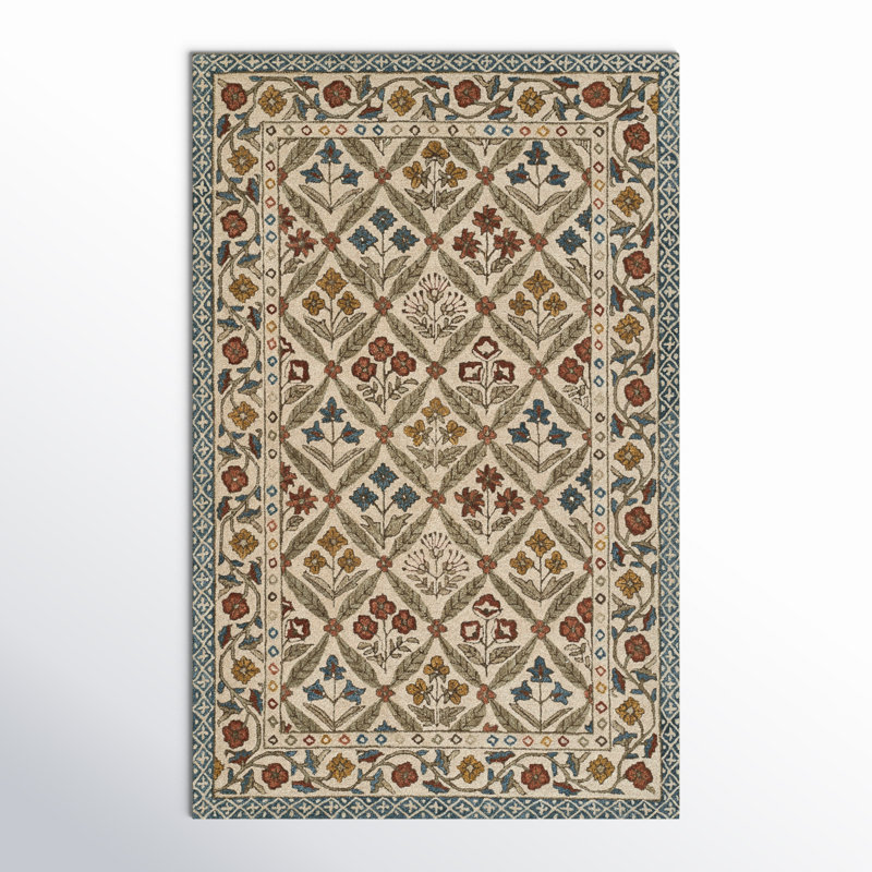 Cotswold Wool Floral Area Rug, Rectangle 3'6" x 5'6"