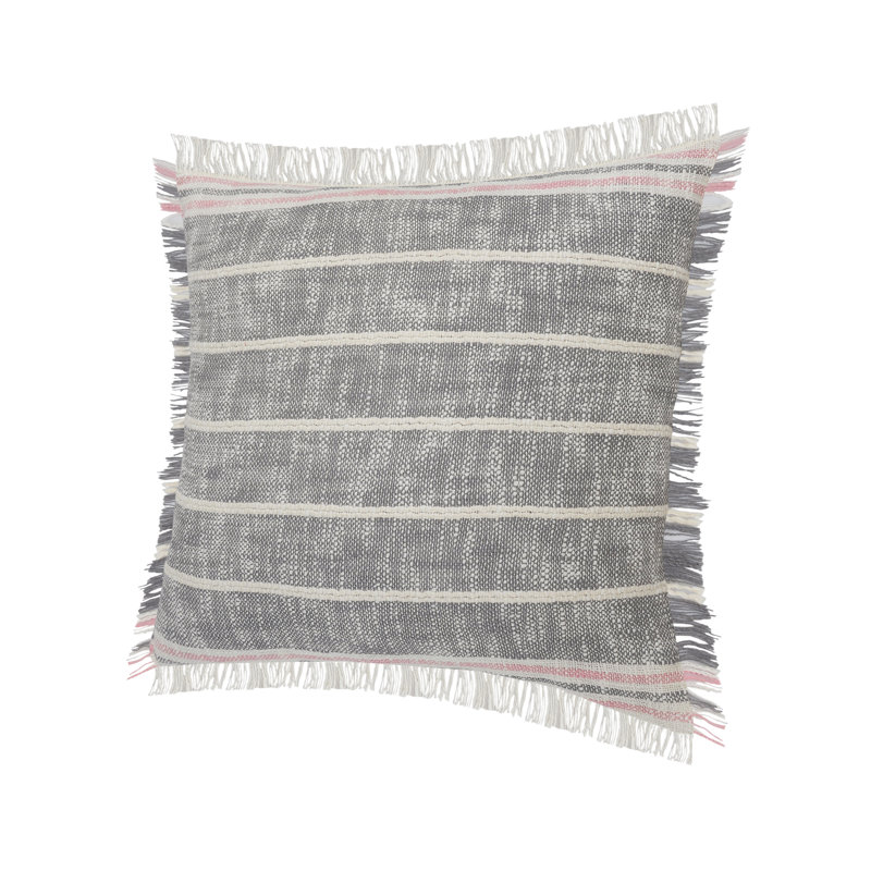Ensemble de housse de coussin décoratif à rayures 100% coton Henke
