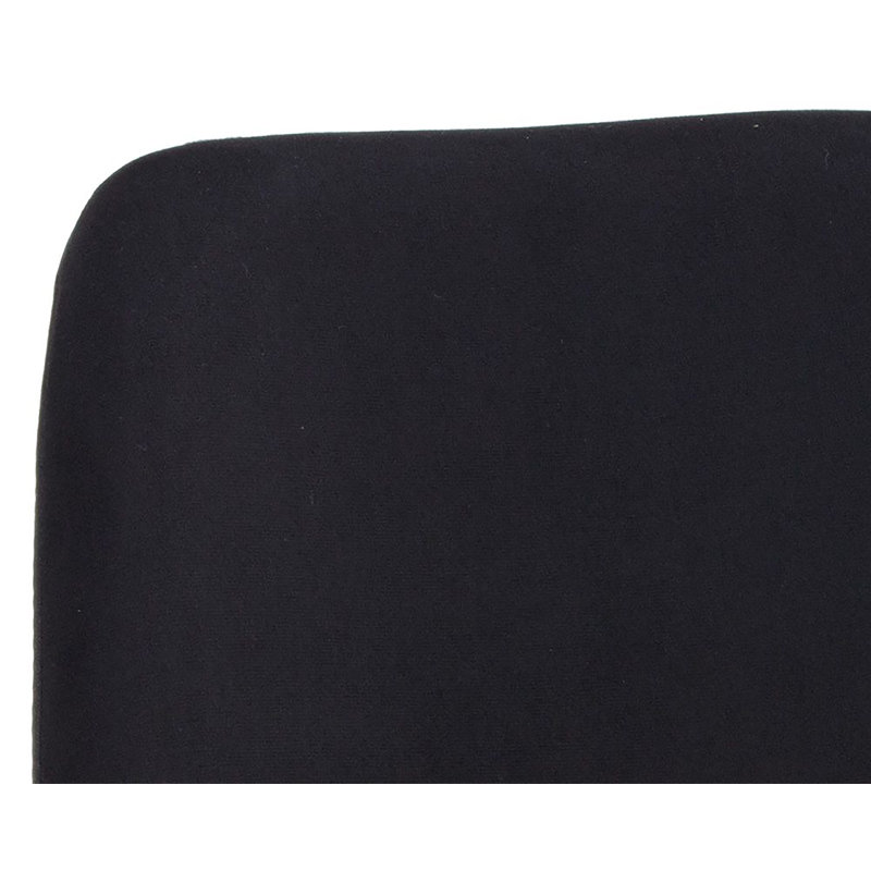 18.5'' H Faux Leather Upholstered Metal Armchair, Black Faux Leather