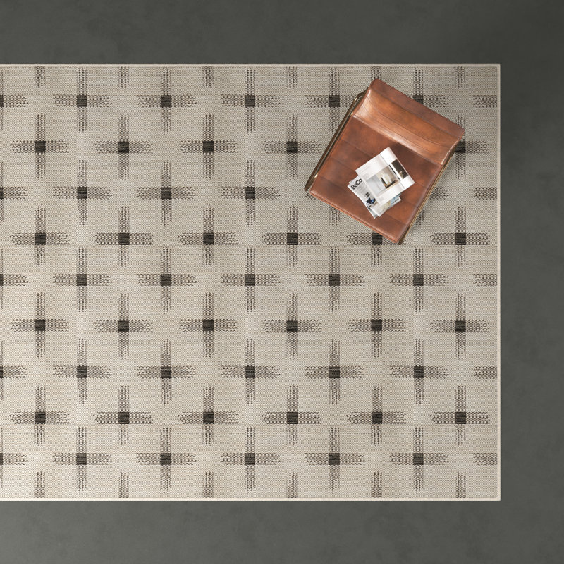 Demetrius Geometric Indoor / Outdoor Rug, Rectangle 8' x 10'