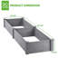 Grande jardinière surélevée surélevée pour un assemblage extérieur sans outils-463137237