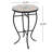 Marvelous Side Table With Tile Mosaic Touch And Iron Base, 14" X 21.25", Yellow + Red Ceramic Tile, Assembly Required Excellent Accent Ornament Robust Metal Framework, 14"w 14"d 21.25"h,