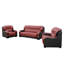 Ensemble de salon en cuir véritable 3 pièces Shamina-1838085518