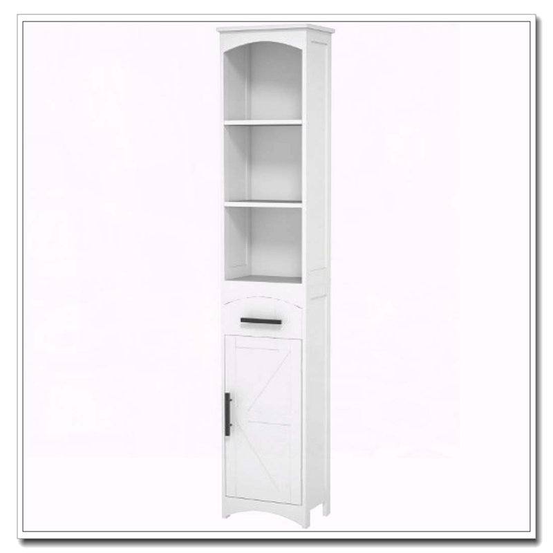 Grande armoire de rangement étroite avec porte de grange
