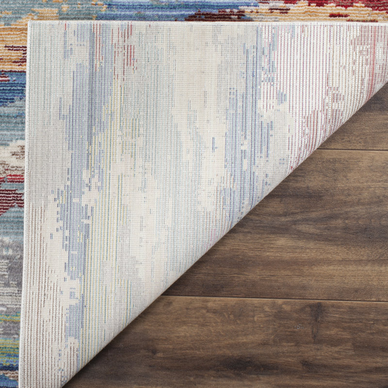 Tapis abstrait Embrya Valencia Performance, Rectangle 4 pi x 6 pi