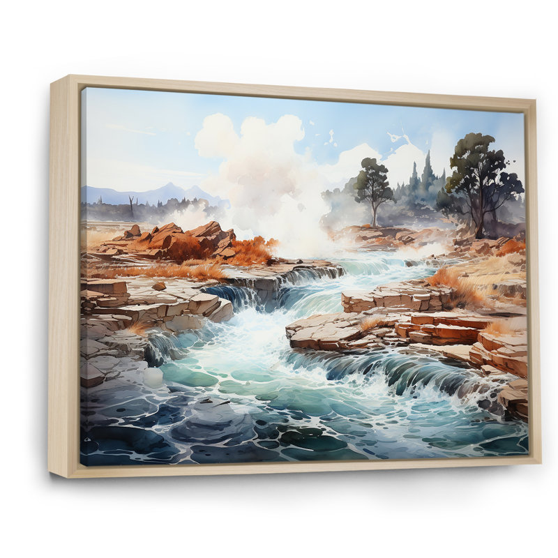 Minimal Geyser Horizon I, Cadre naturel flottant, H 12 po x l 20 po x P 1 po