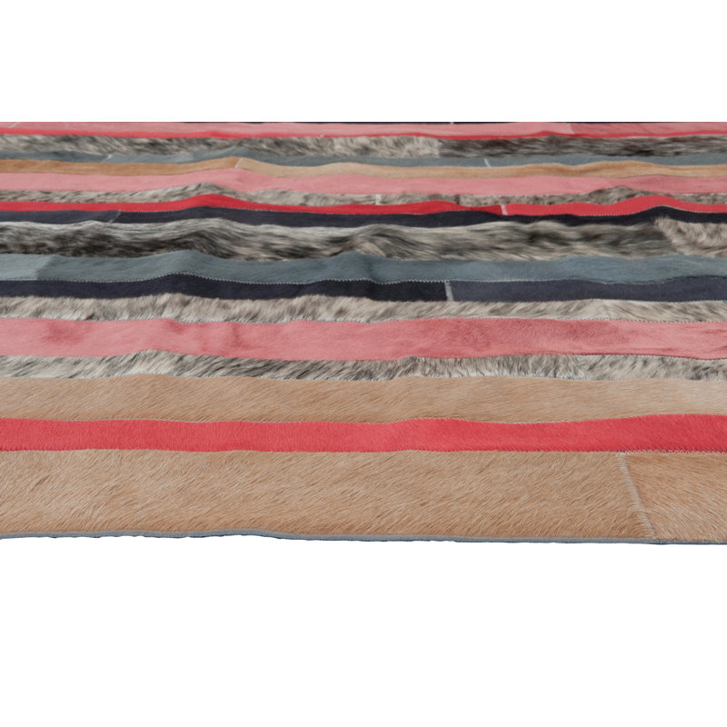 Nueva Raya Cowhide Striped Area Rug