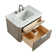 Liljan 30'' Wall-Mounted Single Bathroom Vanity with Engineered Stone Top
