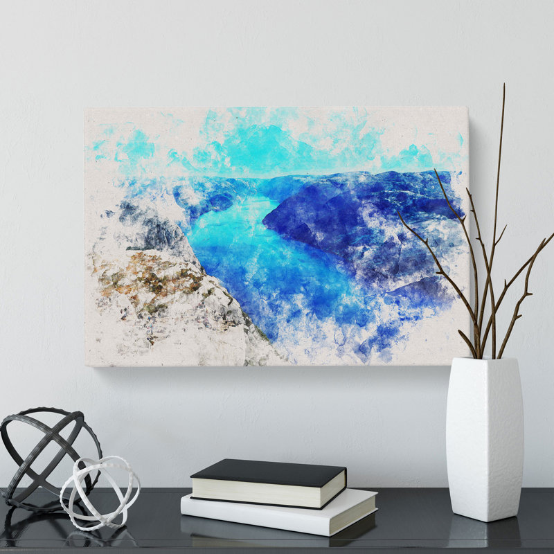 Mountains in Forsand Norway - Wrapped Canvas, 40cm H x 60cm W x 3cm D