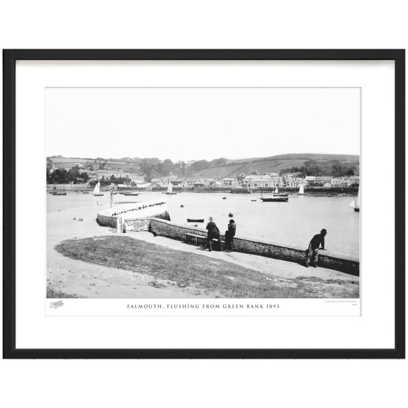 Falmouth, Flushing From Green Bank 1893 - Single Picture Frame Print, 45cm H x 60cm W x 2.3cm D