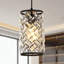 Luminaire suspendu en cristal, luminaires suspendus modernes noirs, luminaires suspendus réglables à cordon pour îlot de cuisine, salle à manger, bar, couloir, entrée, cuisine, luminaire suspendu en cristal K9